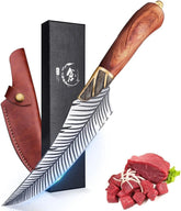 Dream Reach Feather Viking boning knife 6-inch blade for precise meat prep.