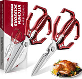 Dream Reach Kitchen Shears Set with ergonomic handle close-up for comfortable long prep sessions.