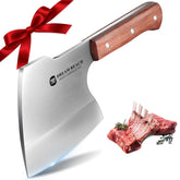 Dream Reach meat cleaver blade close-up showing a heavy-duty 5mm blade for tough cuts