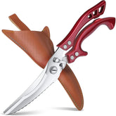 Dream Reach poultry shears with serrated edge for precise fish scale scraping and poultry prep.