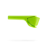 Dreamfarm Lime Fluicer folded flat for compact storage and quick access