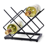 Drincarier countertop wine rack holds five bottles for compact kitchens.