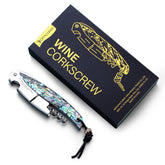 Drincarier shell-handle corkscrew closeup for smooth cork removal