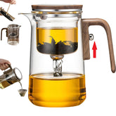 DRNKNSTX Enchanted Tea Pot close-up shows crystal glass for pure flavor