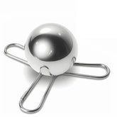 DrvixRex stainless-steel cooling sphere evenly chills coffee without dilution.