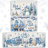 Drydiet winter kitchen rug large mat with farmhouse design and non-slip base.
