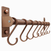 Dseap kitchen utensil hanger wall-mounted with eight hooks for easy access