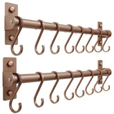 Dseap antique copper utensil hanger offers elegant, accessible storage for kitchen tools.