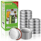 DSJIFGEW regular-mouth lids 24pks for reliable standard jar canning