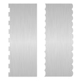 Dualshine jagged edge cake scraper for textured side designs.
