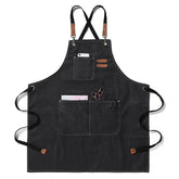 Duogoo apron with adjustable cross-back strap for comfortable all-day wear