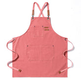 Duogoo kitchen chef apron cross-back strap provides comfortable wear during long cook sessions.