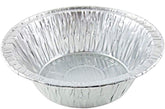 Durable Packaging 5-3/4 inch deep pot pie pan, top view, sturdy bakeware for pies