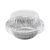 Durable Packaging disposable pie pan with lid, 14 oz, ideal for individual servings