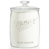 Dwbligt 1 gallon glass cookie jar with wide mouth for easy access and storage