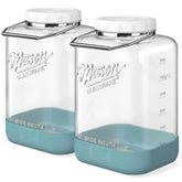 Dwbligt 2-gallon glass jar with airtight lid keeps flour fresh and organized.