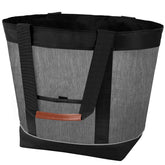 Dwscroad insulated cooler bag gray side view, portable cooling for lunches during travel