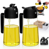 DWTS DANWEITESI olive oil sprayer 2-in-1 black for precise pour and spray.