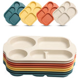 DYB DONGYONGBAO 12-inch yellow unbreakable divided plate for family meals