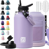 DYSANKY insulated bottle cap close-up, showing a sturdy seal for leak-free hydration on hikes.