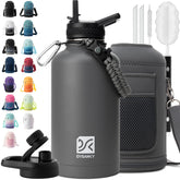 DYSANKY insulated water bottle front view shows cold retention for outdoor use