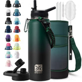 DYSANKY insulated bottle straw close-up for easy sipping during workouts