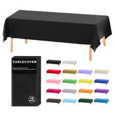 D&Z plastic tablecloth 54x108 inch for sturdy spill protection at parties