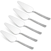 E-far hammered pie server front view for durable, stylish serving