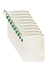 Earthwise mesh produce bag 11x13-5 transparent showing contents for quick checkout.