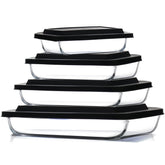 EATEX oven-safe glass baking dishes for even heating and easy serving.