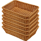 Eccliy 6-pack wicker bread baskets for an elegant bread display.