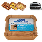 Ecfvtp Ninja FG551 XL air fryer liner shown in a basket for easy cleanup