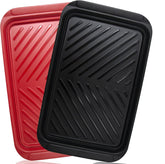 ECOIOU large red grilling tray for raw prep and transport to the grill