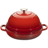 EDGING CASTING red enameled cast iron Dutch oven for even bread baking