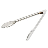 Edlund 4412HDL 12-inch heavy-duty scalloped tongs in stainless steel for versatile kitchen use.