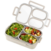 Eechen Charm stainless steel lunch box with three compartments for organized meals on the go.