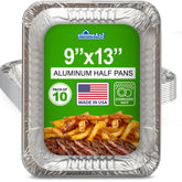 EHOMEA2Z aluminum pan half-size 9x13 with 2.5-inch depth for easy catering.
