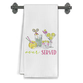 Elefeltclave martini-print kitchen towel for quick drying and stylish kitchen decor.