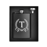 ElegantPark hip flask with engraved initials for a personalized gift.