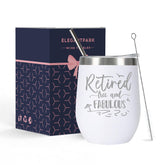 ELEGANTPARK retirement tumbler with engraving for gifting.