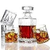 ELIDOMC crystal decanter with 35 oz capacity for elegant entertaining.
