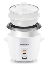 Elite Gourmet ERC-006NST rice cooker front view showing compact, easy-to-use design.
