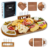 The Elite Snacker charcuterie board large oil finish perfect for centerpiece entertaining.