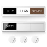 EliteSign dishwasher magnet with silver finish clearly indicates status from across the kitchen.