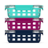 Ello Duraglass 3.4 cup container with clear view for easy meal prep