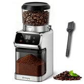 Emojoy coffee grinder with 40mm stainless steel conical burr for consistent extraction.