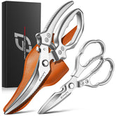 Emojoy kitchen scissors set packaging closeup, ideal gift-ready presentation.