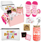emzrivo dog mom gift basket with eight-piece set for dog lovers