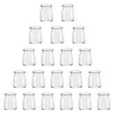 Encheng 7oz clear glass jar with lid showing airtight storage and visibility