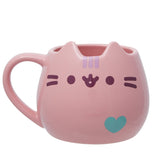 Enesco Pusheen sculpted pastel mug 16 oz in pink, ideal for cozy mornings